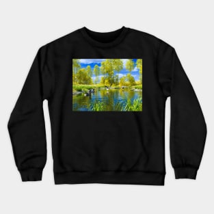 Mallard ducks in the lake Crewneck Sweatshirt